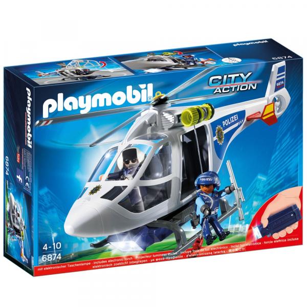 Playmobil - City Action - Helicóptero da Polícia - 6874 - Sunny