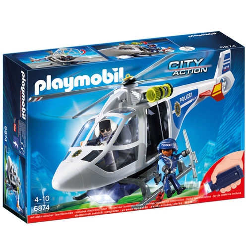 Playmobil - City Action - Helicóptero da Polícia - 6874 - Sunny