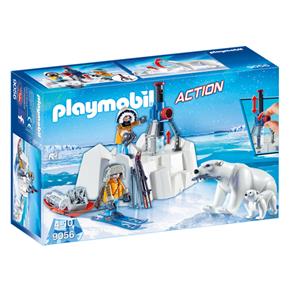 Playmobil Expedição Ártica Sunny - Exploradores Árticos com Urso Polar - 5 Peças