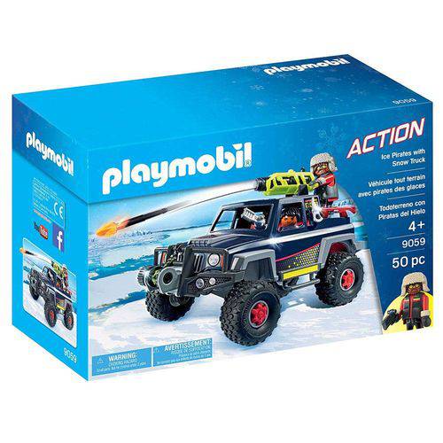 Playmobil - Piratas do Gelo com Jipe - 9059 - Sunny