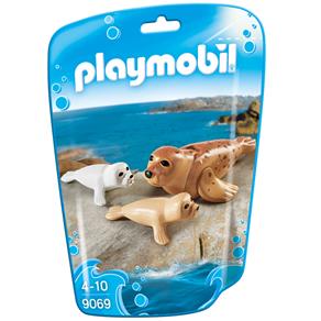 Playmobil Soft Bag Sunny Animais Marinhos - Mamãe Foca e Filhotinhos