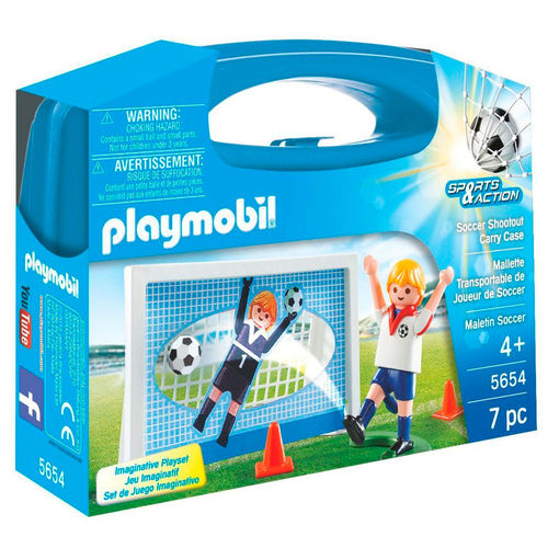 Playmobil - Sports Action - Maleta Jogador de Futebol - 5654 - Sunny