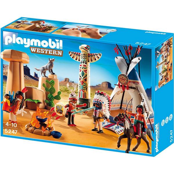 Playmobil Western Acampamento Indígena com Totem - Sunny - Playmobil