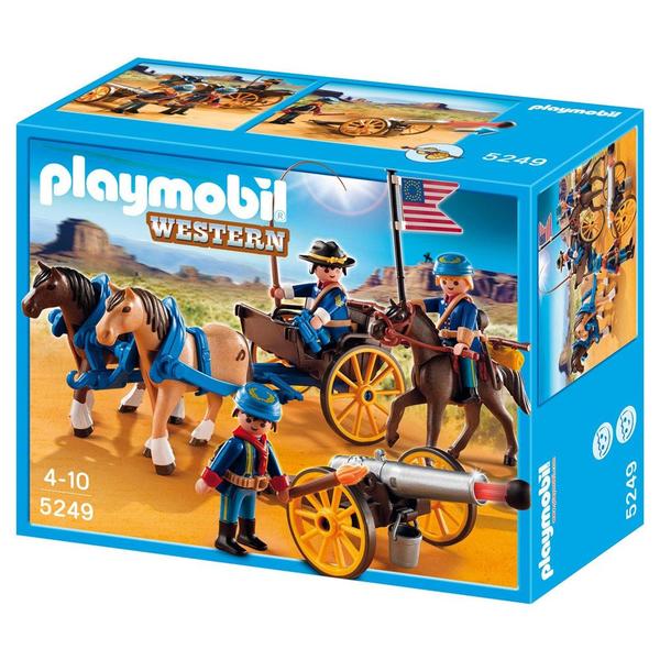Playmobil - Western - Cavalaria com Canhão - 5249 - Sunny