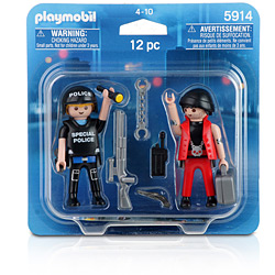 Playmobill Especiais C/ Blister Polícia e Bandido - Sunny