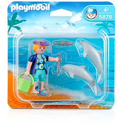 Tudo sobre 'Playmobill Especiais com Blister Praia 2 Golfinhos - Sunny'