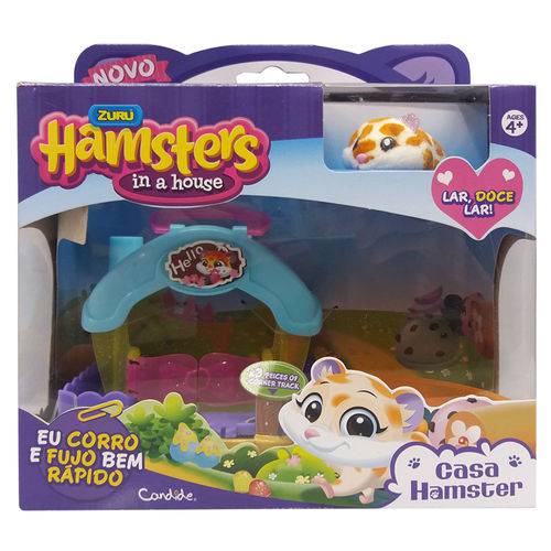 Tudo sobre 'Playset Casa Hamster com Figura - Hamsters In a House - Lar Doce Lar - Azul e Amarelo - Candide'