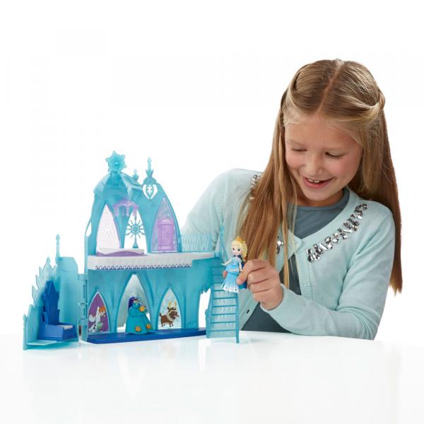 Playset de Luxo - Disney Frozen - Little Kingdom - Castelo de Gelo da Elsa - Hasbro