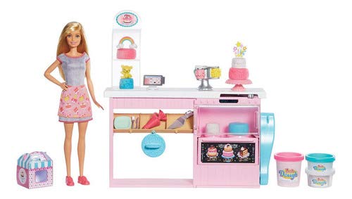 Playset e Boneca Barbie - Barbie Chef de Bolinhos - Mattel