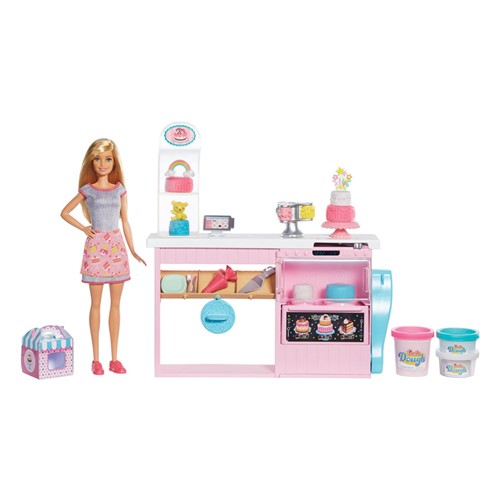 Playset e Boneca Barbie - Barbie Chef de Bolinhos - Mattel