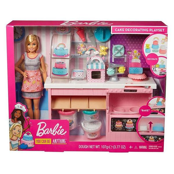 Playset e Boneca Barbie Chef de Bolinhos Mattel