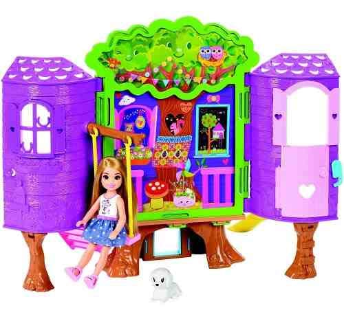 Playset e Boneca - Barbie Club - Casa da Árvore da Chelsea -