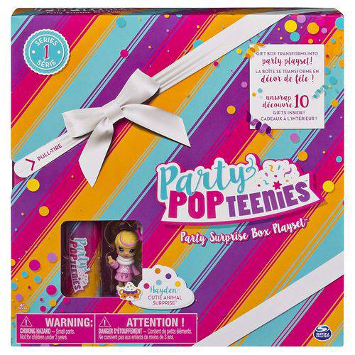 Tudo sobre 'Playset e Mini Figura Sortida - Poppers - Party Pop Teenies - Festa Surpresa - Série 1 - Sunny'