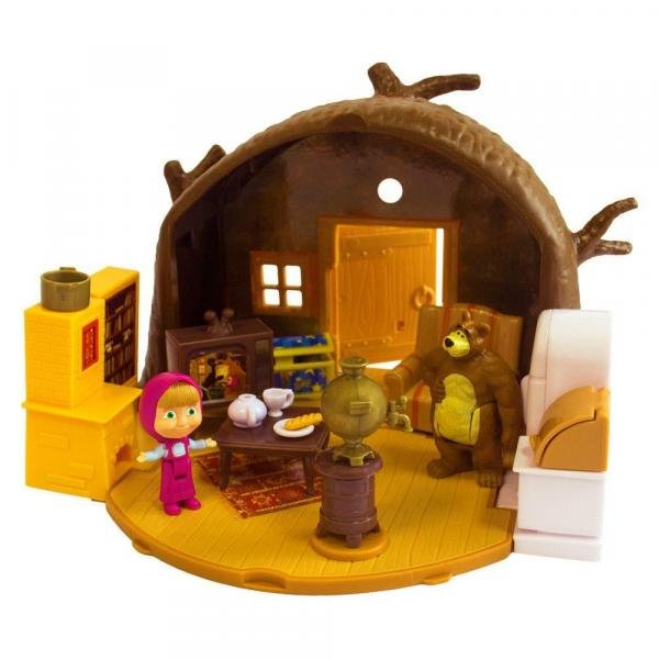 Playset e Mini Figuras - Masha e o Urso - a Casa do Urso - Sunny