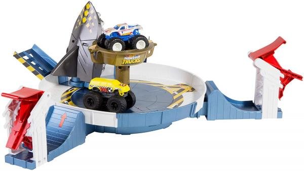 Playset e Veículos Hot Wheels - Batalha do Tubarão Mecha - Mattel