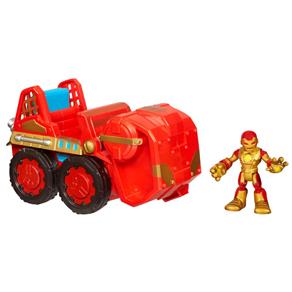Playskool Heroes Boneco Iron Man com Veículo - Hasbro