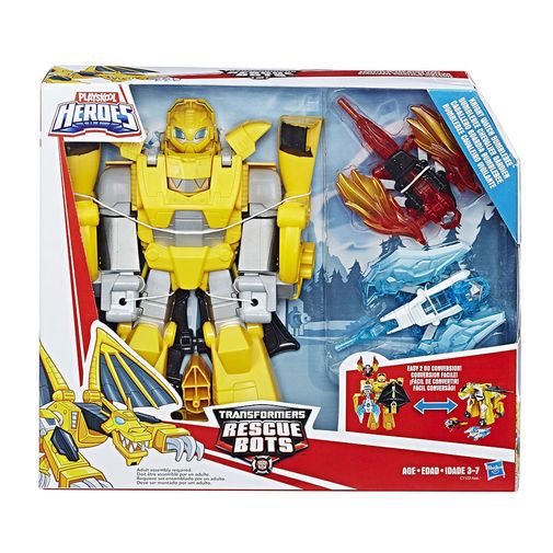 Tudo sobre 'Playskool Heroes Transformers Rescue Bots - Bumblebee Cavaleiro Vigilante - Hasbro'