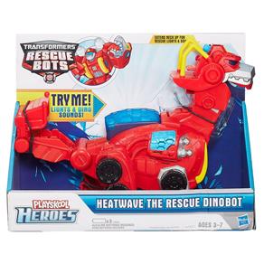 Playskool - Transformers Rescue Bots - Boneco Dino Heatwave - Hasbro