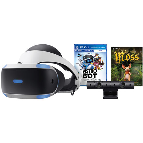 PlayStation VR Bundle Sony Game Astro Bot Rescue Mission + Moss