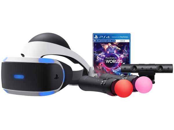 Tudo sobre 'Playstation VR Visão 360 Tela OLED 5,7” - Sony com Jogo Worlds'