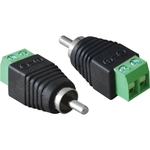 Plug conector rca com borne macho - sv35