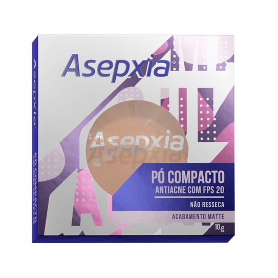 Po Compacto Asepxia Matte Antiacne Fps20 Cor Bege Claro