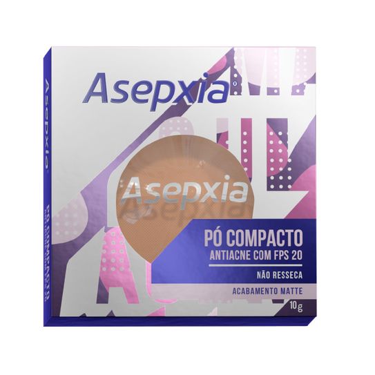 Po Compacto Asepxia Matte Antiacne Fps20 Cor Bege Medio 10g