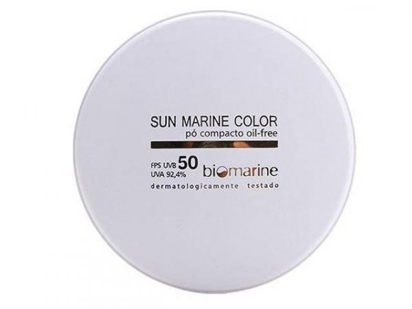 Pó Compacto Sun Marine Color Compacto FPS50 - Cor Natural - Biomarine
