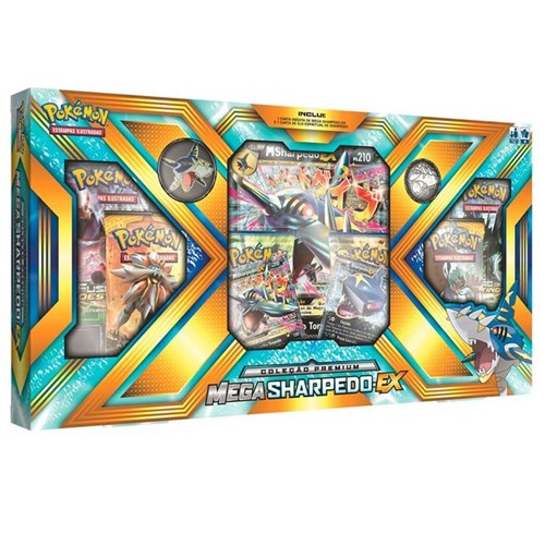 Pokemon Box - Coleção Premium - Mega Sharpedo-Ex - COPAG