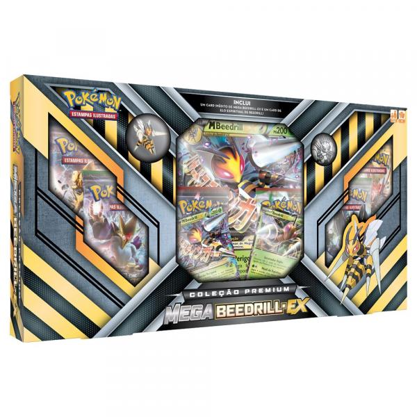 Pokémon - Box Mega Beedrill-EX - Coleção Premium - Copag