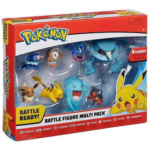 Pokémon Conjunto com 8 Figuras - Dtc