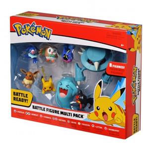 Pokemon Kit 8 Bonecos Battle Figure Multi Pack 4846 DTC