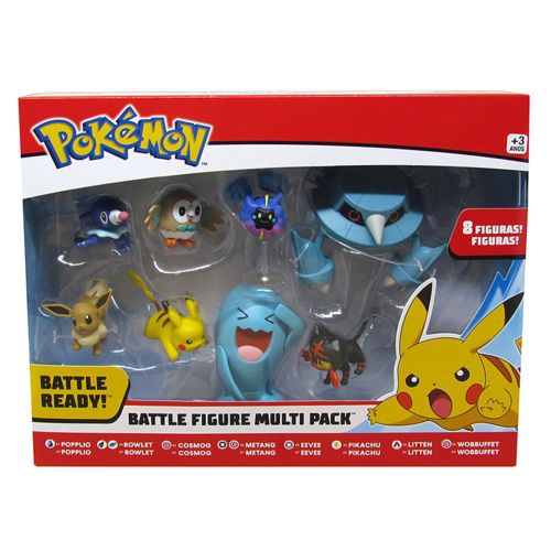 Pokemon Kit com 8 Bonecos Battle Figure Multi Pack Dtc