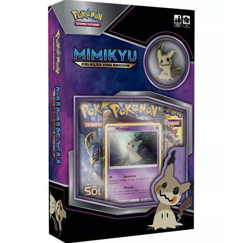 Tudo sobre 'Pokemon Mini BOX Mimikyu com Broche 40778 Copag 97485'