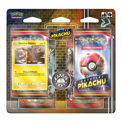 Tudo sobre 'Pokémon Tcg: Quad Pack Dossiê Detetive Pikachu'