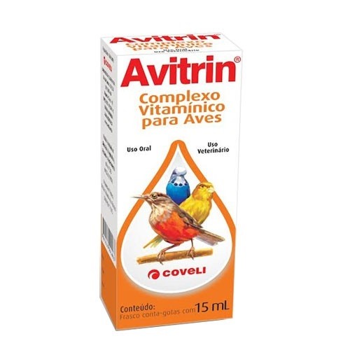 Polivitamínico Coveli Avitrin Complexo Vitamínico para Aves 15ml
