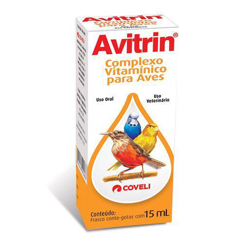 Polivitamínico Coveli Avitrin para Pássaros 15ml