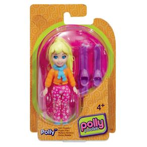 Polly Pocket Básico - Boneca Polly Esquiadora - Mattel