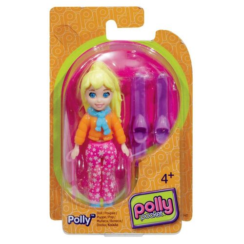 Polly Pocket Básico - Boneca Polly Esquiadora - Mattel
