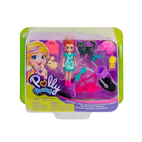 Polly Pocket Bicicleta Aventura com Bichinho - Mattel