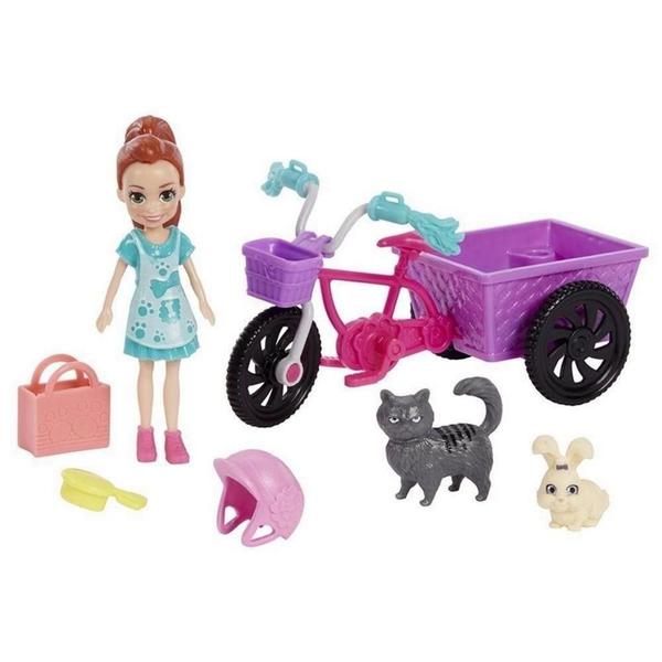 Polly Pocket - Bicicleta Aventura com Bichinho - Mattel