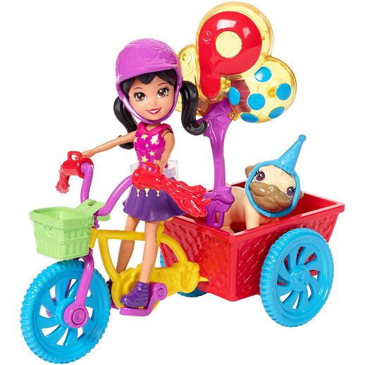 Polly Pocket Bicicleta Aventura Pet - Mattel