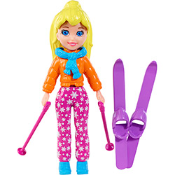 Polly Pocket Boneca Básica Esquiadora - Mattel