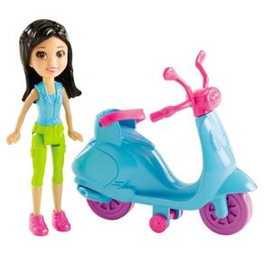 Polly Pocket Boneca Crissy com Scooter - Mattel