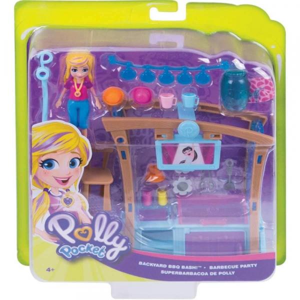 Polly Pocket Boneca Polly Churrasco Divertido - GDM17 - Mattel