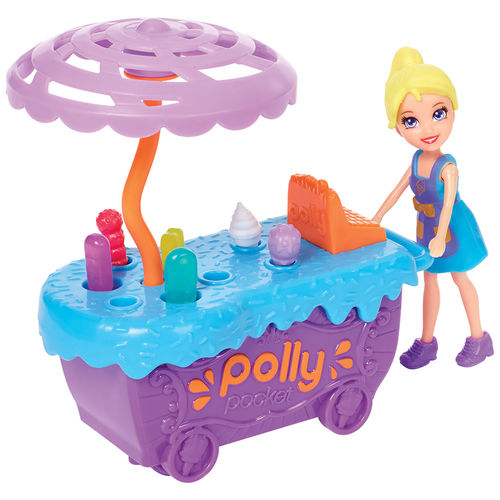 Polly Pocket - Carrinho de Sorvetes Divertidos - Mattel