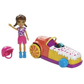 Polly Pocket - Carro Gira-Gira e Shani - Mattel
