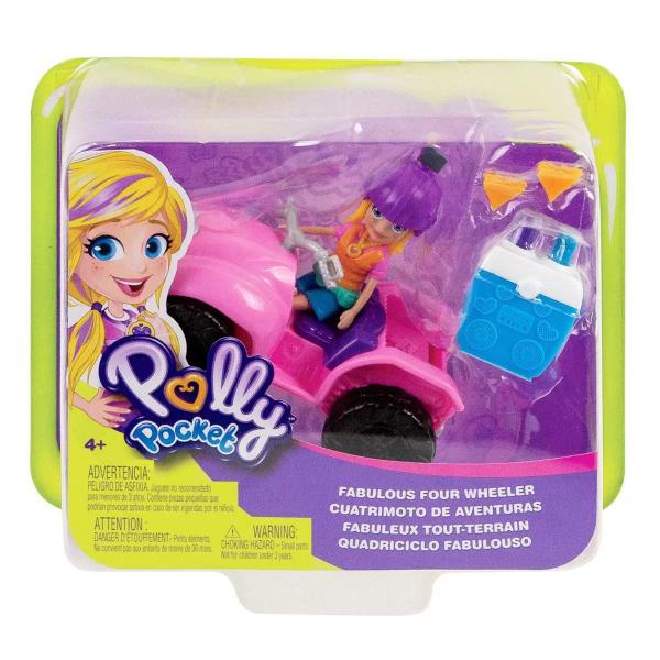 Polly Pocket - com Quadriciclo e Acessórios - Mattel