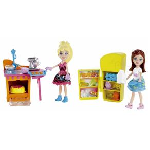 Polly Pocket Dia Divertido Cozinha 2 Amigas - Mattel