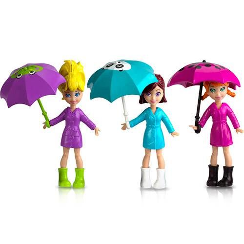 Polly Pocket - Estações da Polly - Diversão na Chuva - Mattel